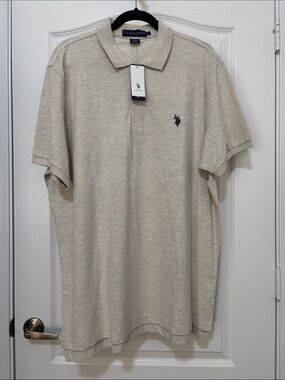 U.S. Polo Assn. Men's Classic Polo Shirt - Light Beige